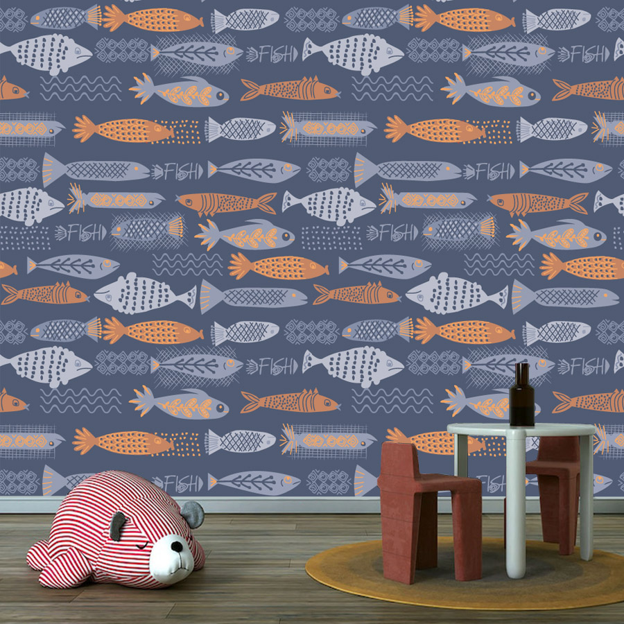 10+ Balık Tasarım Su Geçirmez  - Baby Nursery Peel And Stick Wallpaper incelemesi ve fiyatı